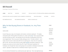 Tablet Screenshot of billrowell.com